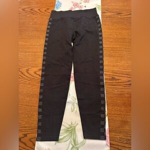 PINK Victoria's Secret Black Leggings with Elastic Waistband